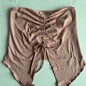 Windsor Mauve Ruched Strapless Bandeau Top